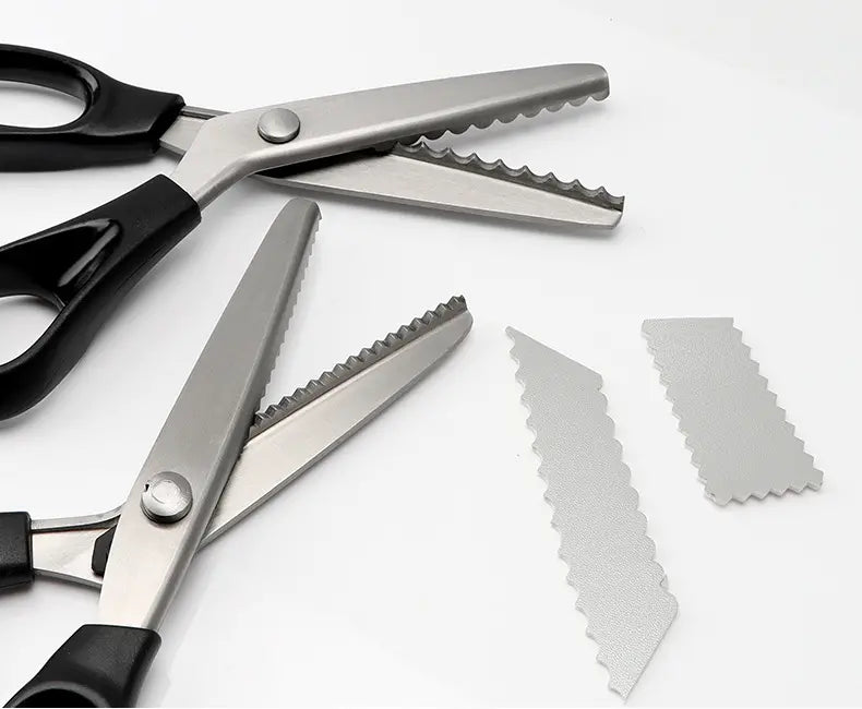 🔥✂️ Tijeras dentadas para tela, disponibles en 5 tamaños.