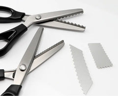 🔥✂️ Tijeras dentadas para tela, disponibles en 5 tamaños.