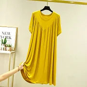 ⚡🔥ÚLTIMO DÍA 51% DE DESCUENTO 🔥Vestido de pijama de manga corta suave y cómodo