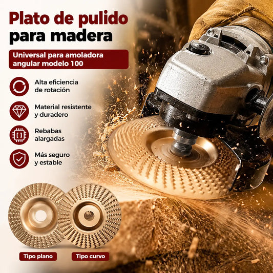 ⚙️🧰【3 piezas】 Disco multifuncional para dar forma a la lijadora angular para madera
