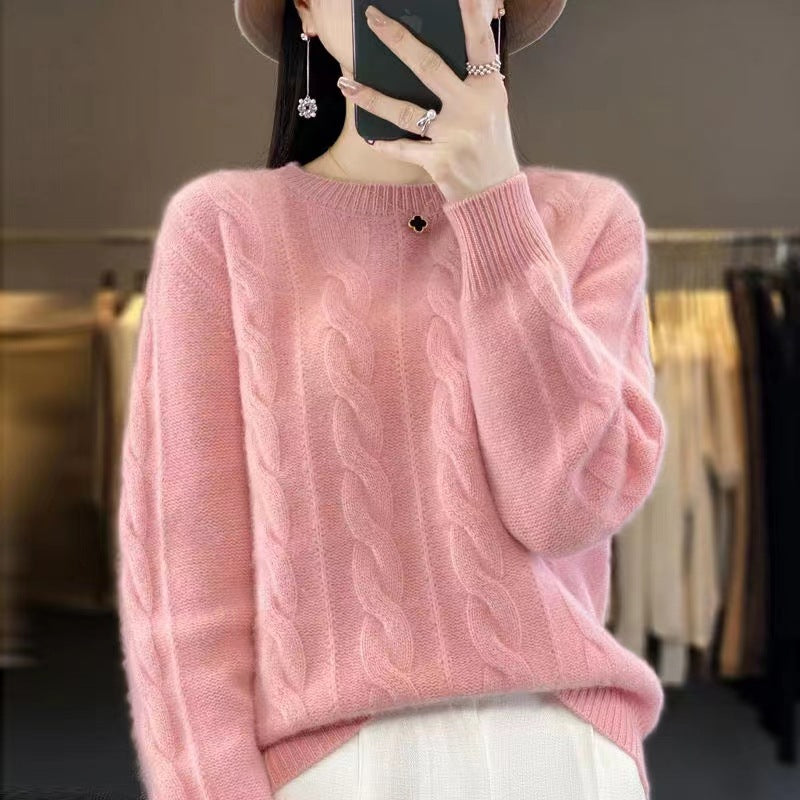 【S-3XL】 🤩Nuevo suéter de punto suave con cuello redondo y cuello redondo de invierno