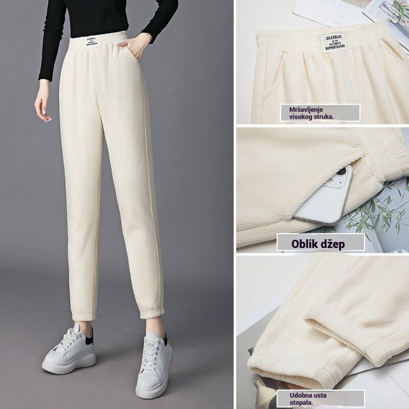 【💥Oferta especial💥】【M-3XL】Pantalones casuales de punto elástico para mujer nuevos