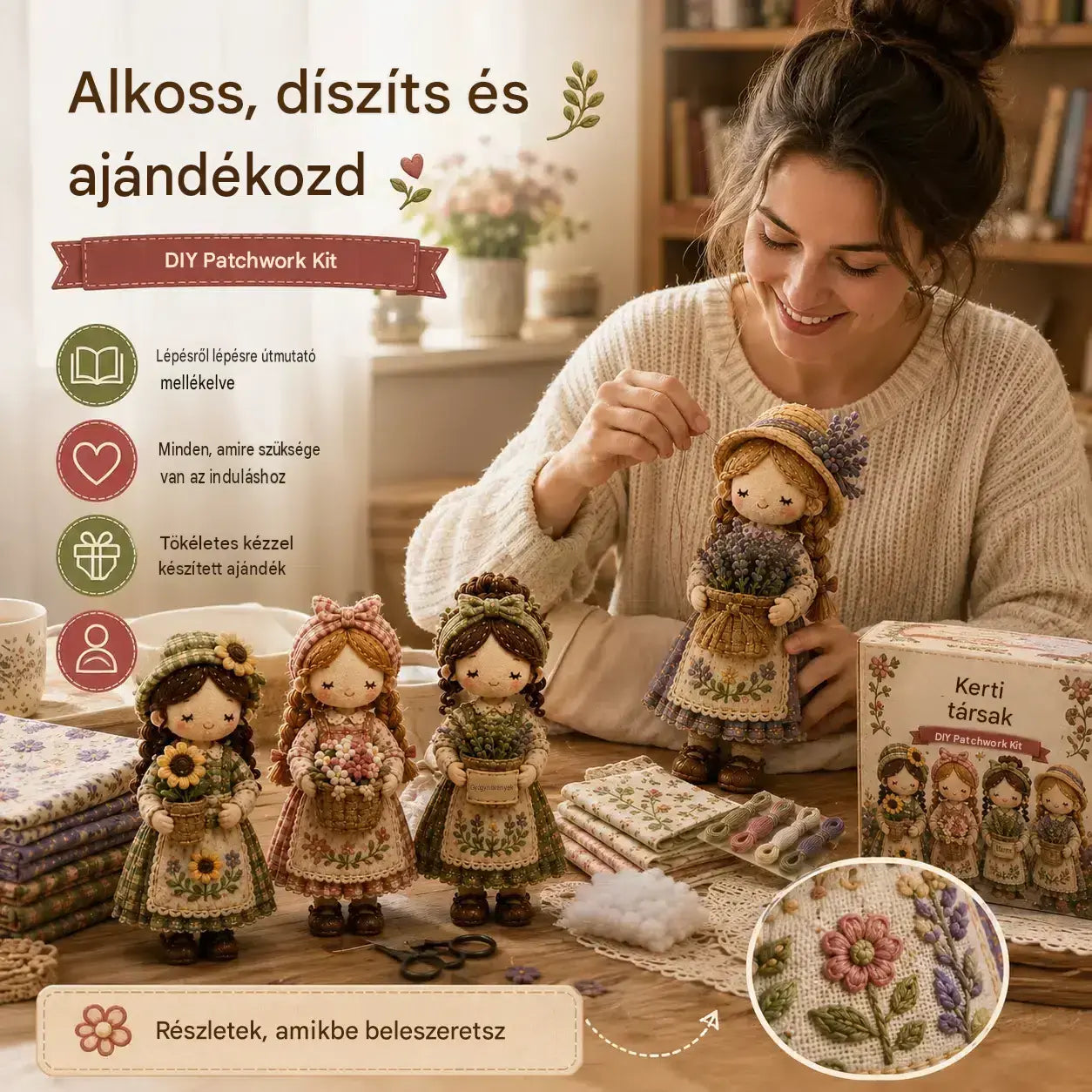 Utolsó nap: Élvezd a 49% kedvezményt!  Miniatűr patchwork készlet a Miniature World sorozatból.