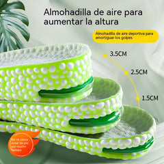 💥【Compra uno y llévate otro gratis：2 pares】 👟Plantillas cómodas con cojín de aire y efecto de aumento de estatura 📈