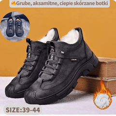 🔥【39-44】2025 Botas de nieve cálidas y afelpadas para hombre, de caña alta, cómodas, antideslizantes y resistentes al desgaste. Ideales para actividades al aire libre.