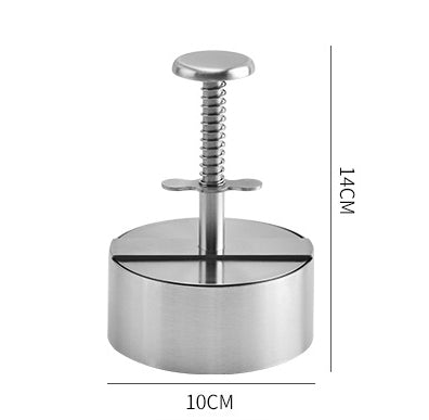 【diámetro10cm】🍔Prensa de carne manual de acero inoxidable 304/máquina para hacer pasteles de carne para cocina y restaurante