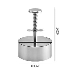 【diámetro10cm】🍔Prensa de carne manual de acero inoxidable 304/máquina para hacer pasteles de carne para cocina y restaurante