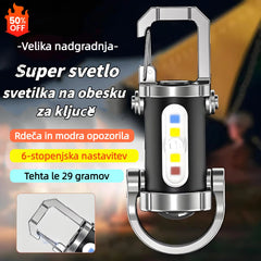 【2 kos】🔥Odlična ponudba🔥Super svetla vodoodporna mini svetilka s ključem in svetilnostjo 1200 lm