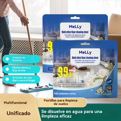 ✨【Compra 2 y llévate 2 gratis, 400 hojas en total】Limpiador de suelos multifuncional para el hogar: elimina manchas, es antibacteriano y deja una fragancia agradable.
