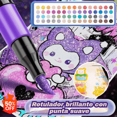 【24 colores】🔥✨️Set de iluminadores flash de doble punta
