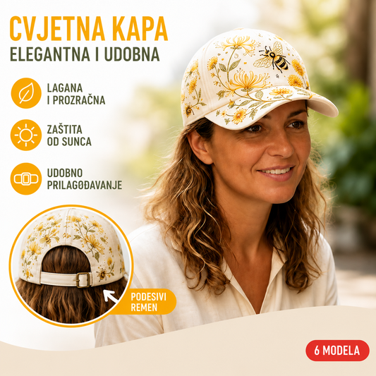 🧢 Vrhunska modna kapa s 3D vezom, zaštitom od sunca i sjenčanjem.