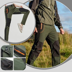 【S-5XL】Pantalones de senderismo para hombre, suaves, impermeables, a prueba de viento, transpirables, cálidos y gruesos, de polar para deportes al aire libre.