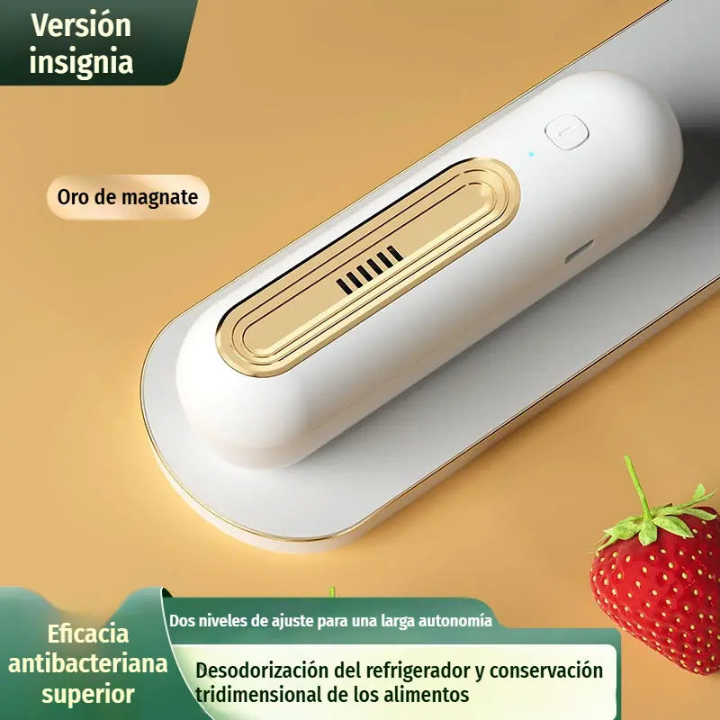 🔋❄️ Purificador de Aire Recargable para Nevera | Elimina Olores con Ozono e Iones Negativos | Portátil y sin Cables 🍃