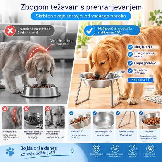 🎃 Ponudba za noč čarovnic: 50 % popust! 🥣 Ortopedska posoda za hranjenje z naklonom 15°