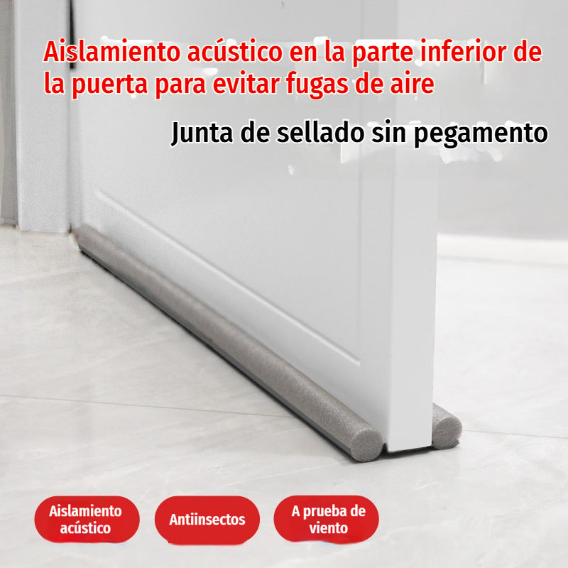 🔥Compra 1 y llévate 1 gratis🔥🔥 【Paquete de 2】Burlete impermeable para el fondo de la puerta: aislamiento acústico, antiviento y antiinsectos (93cm)🌙