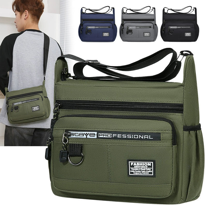 🔥🎒Bolso casual para hombre de gran capacidad, ligero e impermeable