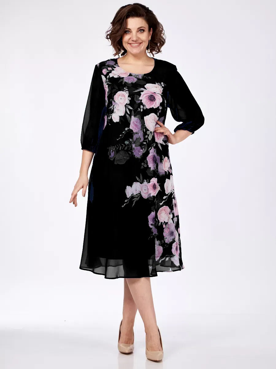 🌸Venta Flash--49% DE DESCUENTO💥💕【S-5XL】 Elegante Vestido Estampado Floral Primaveral 🌷💃