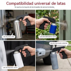 🔥【2 piezas 27 euros】Pistola pulverizadora de mano, Mango auxiliar para pulverizar pintura, Pistola pulverizadora de mano con manivela para paredes de coche, Pulverizador autocebante
