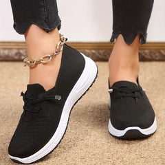【36-41】Zapatos deportivos de mujer, zapatos planos, zapatos de mamá, zapatos de lona sin cordones