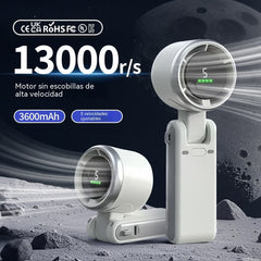 🔥❄️💨Mini ventilador portátil de alta velocidad, refrigeración portátil con banda para el cuello