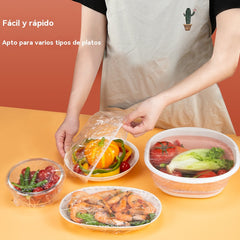 🔥【Compre 100 y obtenga 100 gratis】Tapa de frescura desechable de grado alimenticio,Protección de alimentos rápida y sencilla