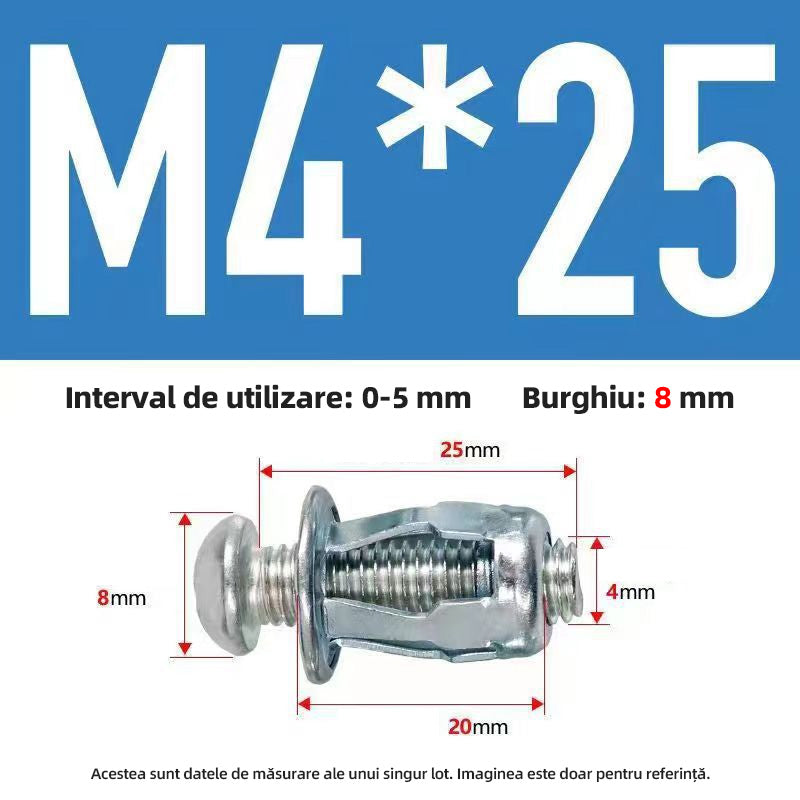 50%OFF【100 piezas】Tuerca de tapa de tornillo de expansión M4M5M6 Tuerca de remache