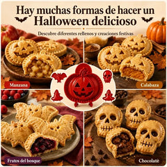 🎃【Juego de 4 piezas】 Moldes para mini dumplings y pasteles – Set de herramientas para hornear casero, ideal para fiestas y manualidades 🥧