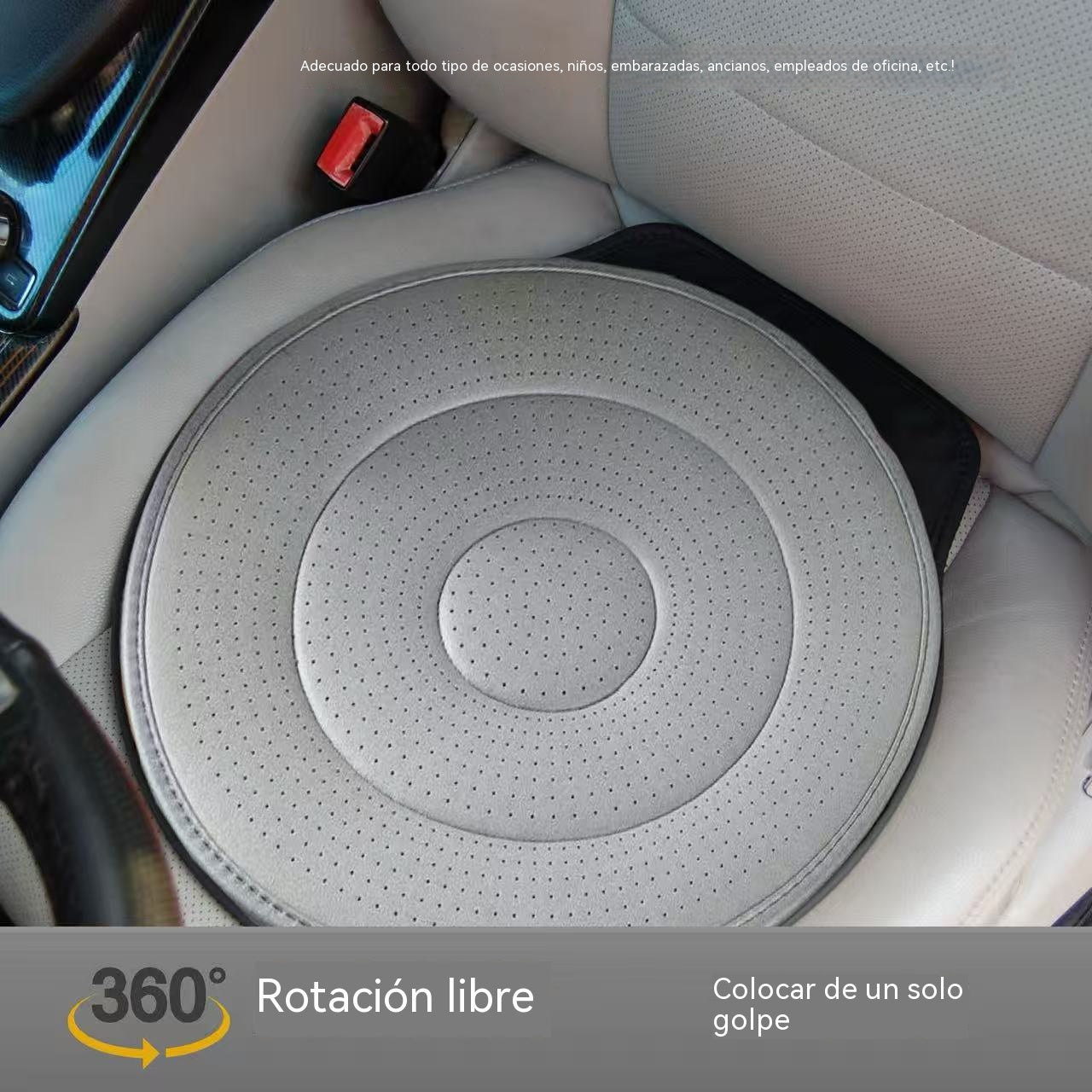 📢📢¡50% DE DESCUENTO!⏰Cojín de asiento giratorio de 360°🚗