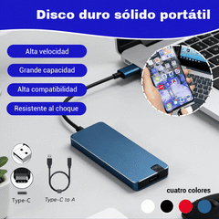 ⚡【8TB】 Disco Duro USB 3.0 Multifuncional de Alta Velocidad | Transferencia Rápida, Gran Compatibilidad, Almacenamiento Sin Preocupaciones 💻📦