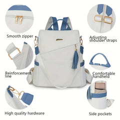 👜La nueva mochila de viaje de piel suave, con diseño moderno y gran capacidad, para dos usos.
