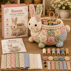 🧵 Kit organizador de costura DIY con patchwork de animales 🎨