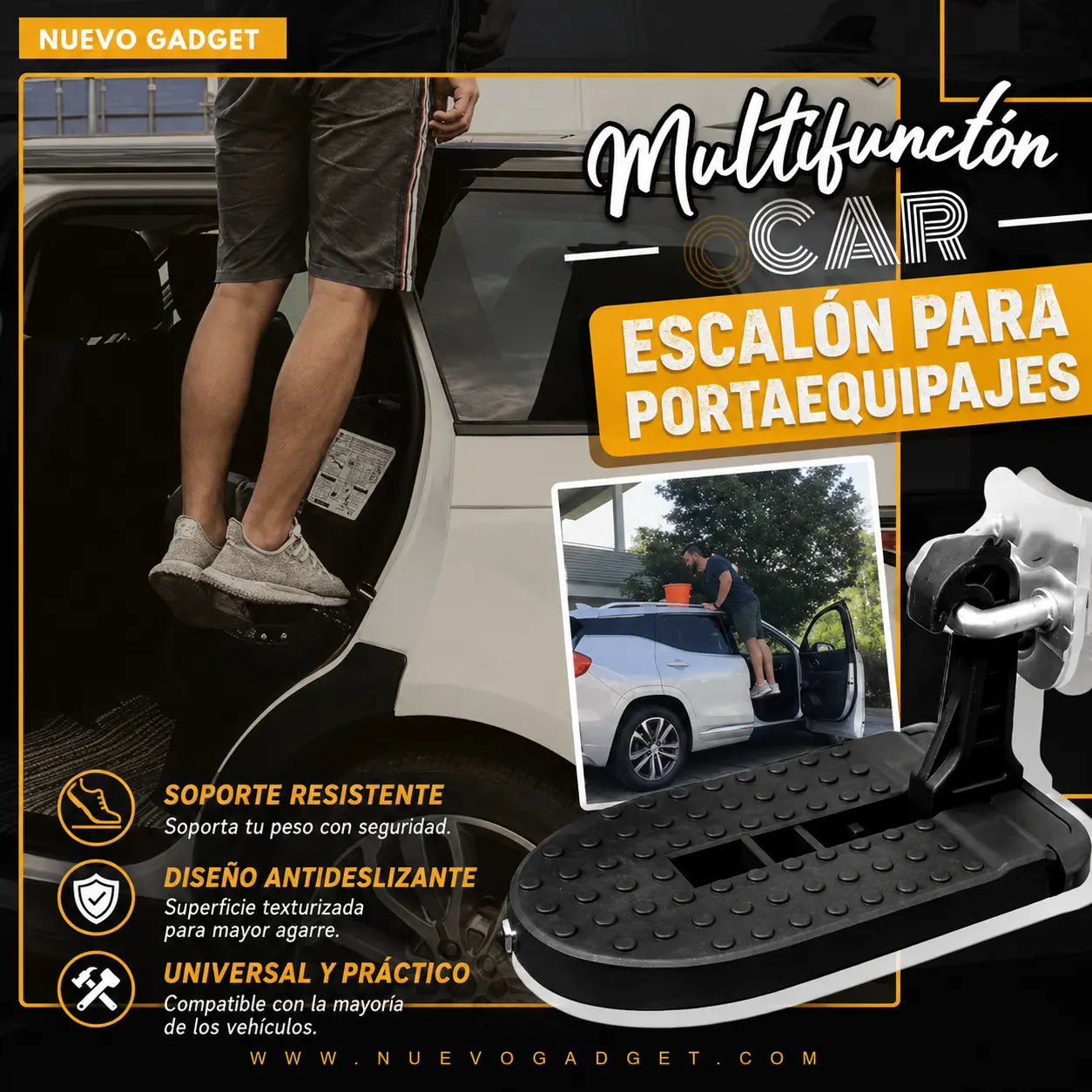 📢📢¡50% de descuento! ⏰Umbrales de puerta de coche plegables multifuncionales