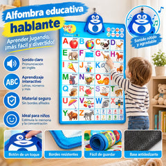 🔊 Tablas didácticas de fonética inglesa | Alfabeto con pronunciación (26 letras + números del 1 al 10 + aprendizaje temprano integral) 🎁