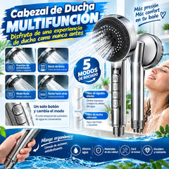 🚿🛁 Potente cabezal de ducha, juego de cabezal de ducha para el baño