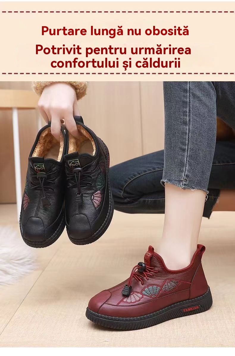 🌈⛄[35-41] nuevas zapatillas cómodas de otoño e invierno, suela suave, cuero genuino