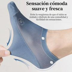🧦【6 pares】Calcetines invisibles transpirables de malla fina antideslizantes universales de 6 piezas