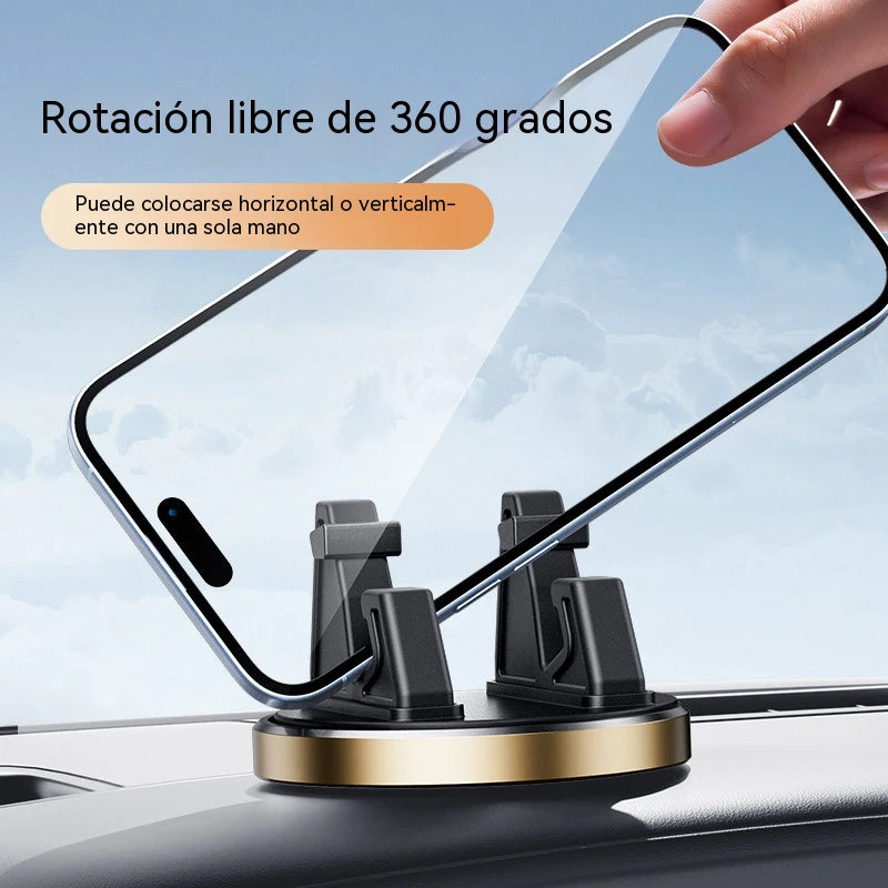 🔥🚗📱 Soporte universal para teléfono de coche, giratorio, con base de ventosa antideslizante.
