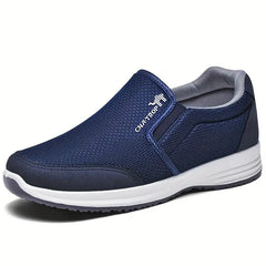 【39-45】2024 nuevos zapatos deportivos casuales para personas de mediana edad y mayores, parte superior de malla ligera y transpirable
