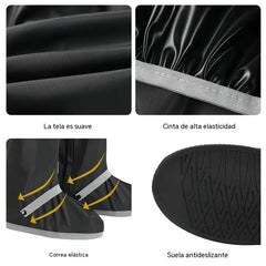 🌧️✨Nuevos cubrezapatos antideslizantes, de caña alta, gruesos e impermeables, reutilizables, adecuados para días de lluvia, condiciones de barro y nieve.