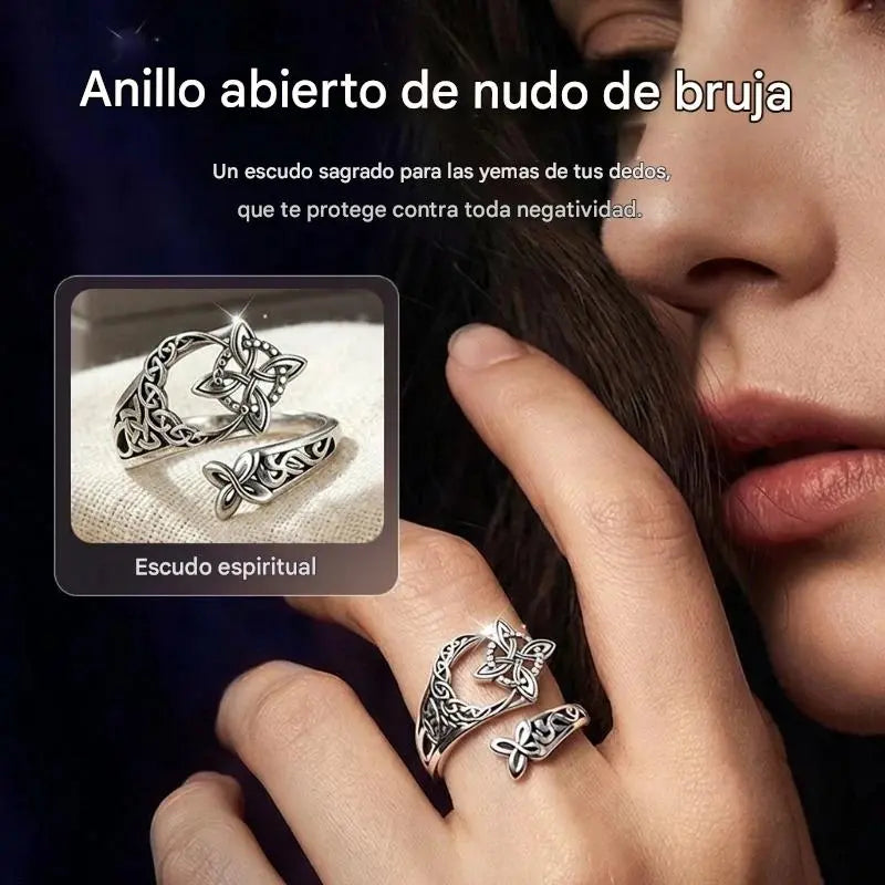 Anillo de nudo celta de plata S925 con compra 1 y llévate 1 gratis