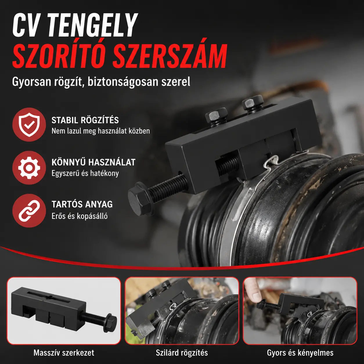 💪🚗Új bilincsfeszítő - nem kell szétszerelni, könnyen meghúzható