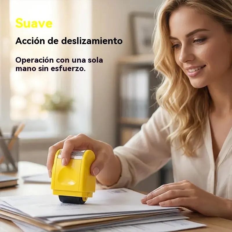 Sello de privacidad enrollable para la prevención y protección contra el robo de información.