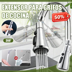 🔥2 piezas por 25 euros🚰🔥Boquilla extensora de grifo giratoria de 360°