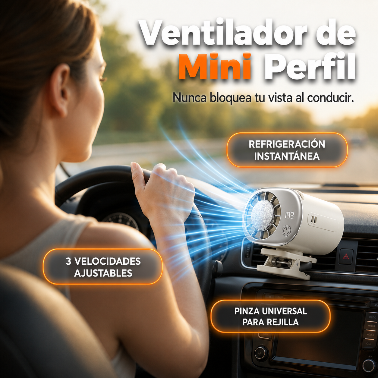 🔥¡OFERTA ESPECIAL! 50% DE DESCUENTO🔥 Ventilador personal manos libres con pantalla LED