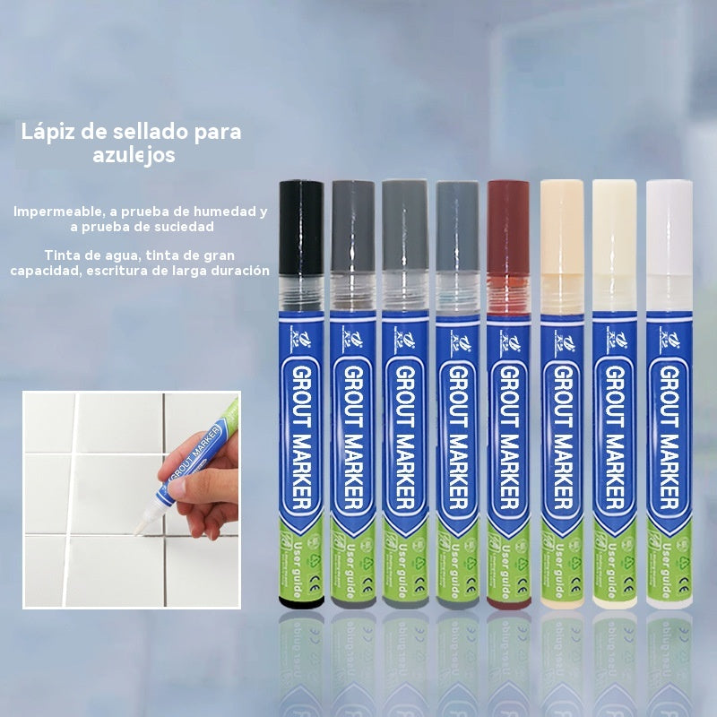 🔥Compra 1 y llévate 1 gratis【2 unidades 24 euros】Lápiz para lechada de baldosas de cerámica resistente al moho y al agua
