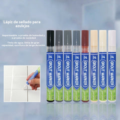 🔥Compra 1 y llévate 1 gratis【2 unidades 24 euros】Lápiz para lechada de baldosas de cerámica resistente al moho y al agua