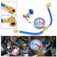 ⏳Oferta por tiempo limitado⏰ Manguera de carga de CA R134a con manómetro: herramienta universal y fácil de usar para proyectos de bricolaje 🔧