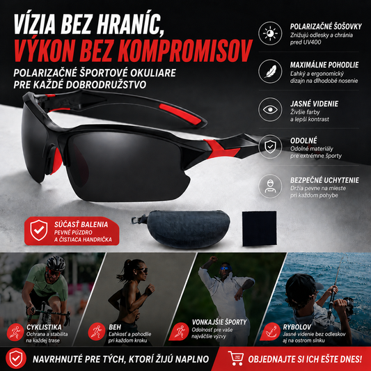 💥【Kúpte jeden a druhý dostanete zadarmo】🕶️Polarizované športové slnečné okuliare s priestorovým aerodynamickým dizajnom