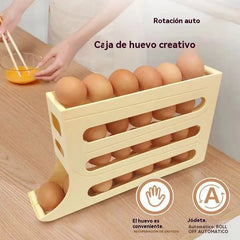 🥚🔥【Compra 1 y llévate 1 gratis】Caja de almacenamiento de huevos deslizante automática de múltiples capas