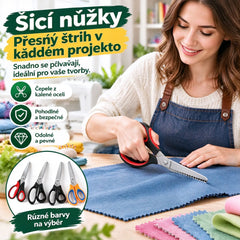 💥【Poslední den: Nabídka za poloviční cenu】✂️ Nerezové cikcak nůžky: Ideální pro šití, tvoření a celou řadu každodenních kutilských projektů.